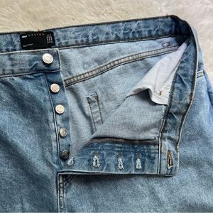 ASOS Curve High Waisted Wide Legged Jeans